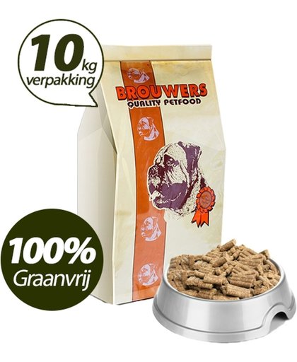 Graanvrij - Superieur (Premium) Geperste Brokken Kip & Aardappel - 10 KG - 100% Graanvrij Hondenvoer