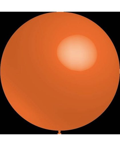 Mega grote ronde festivalballonnen oranje130 cm professionele kwaliteit