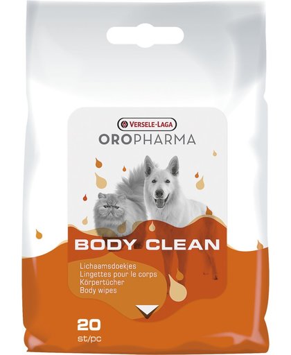 Versele-Laga Oropharma Body Clean Cat & Dog Doekjes 20 stuks
