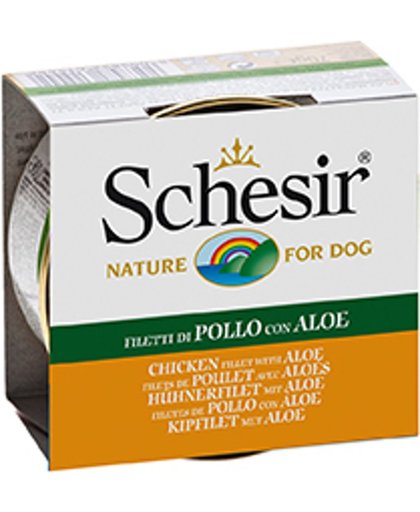 Schesir Adult Hondenvoer - Kip & Aloe Vera - 10 St à 170 gr
