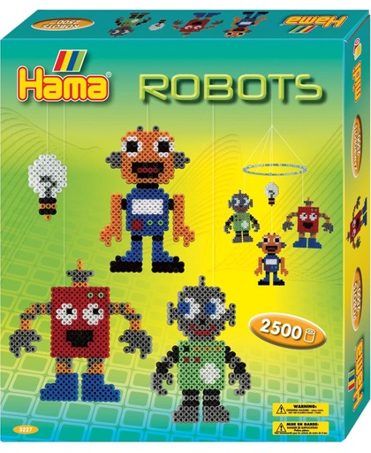 Hama Strijkkralenset - Robots, 2500st.
