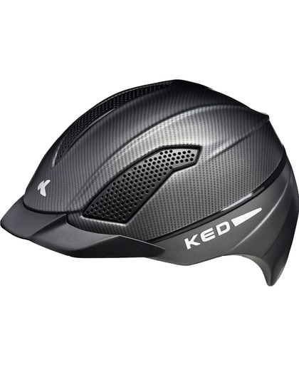 KED Allegra L black matt carbon helm met hoofdomtrek: 57-63 cm