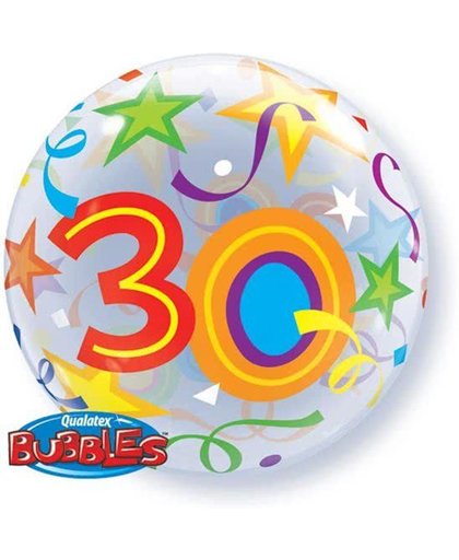 30 Jaar Verjaardag Bubbles Ballon 56cm