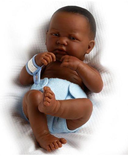 Berenguer Babypoppen La Newborn 36 cm Afrikaans Jongetje