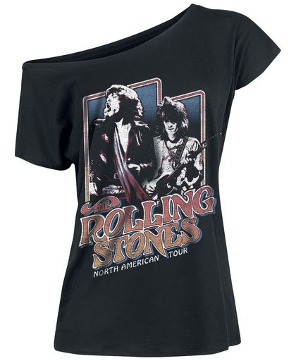 Rolling Stones, The North American Tour Girls shirt zwart