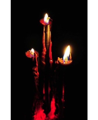 Halloween Bloederige kaarsen 26 cm
