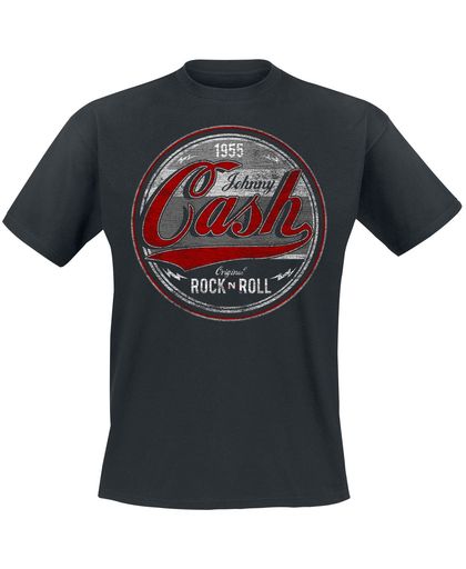 Cash, Johnny Original Rock n Roll Red/Grey T-shirt zwart