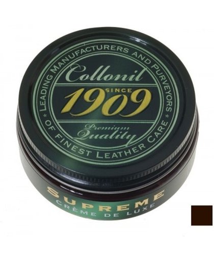 1 potjes a 100ml  Collonil 389 - Donkerbruin Bruine  Hoogglans Schoenpoets supreme cream luxe