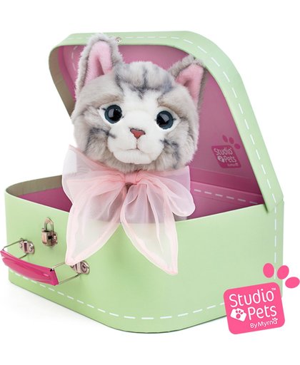 Bella - Studio Pets pluche Tabby Kitten incl. koffer