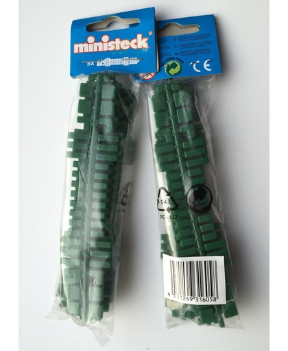 Ministeck aanvulling donkergroen kleurcode 31605 - 5 strips in verpakking