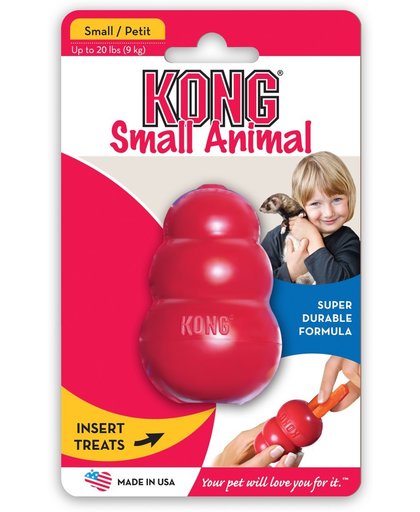 Kong speeltje classic kleine dieren rood