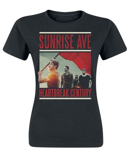 Sunrise Avenue Heartbreak Century - Album Cover Girls shirt zwart