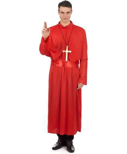 Rood priester kostuum voor volwassenen  - Verkleedkleding - One size