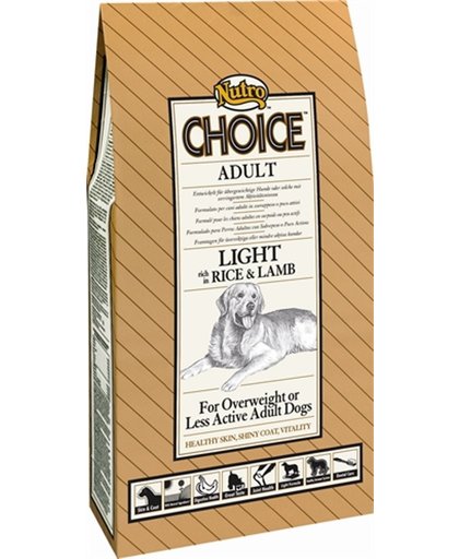 Nutro Choice Dog Adult Light Hondenvoer - Lam/Rijst - 2 kg