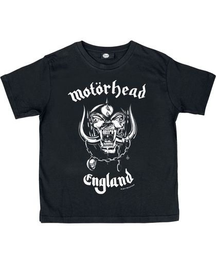 Motörhead England Kindershirt zwart