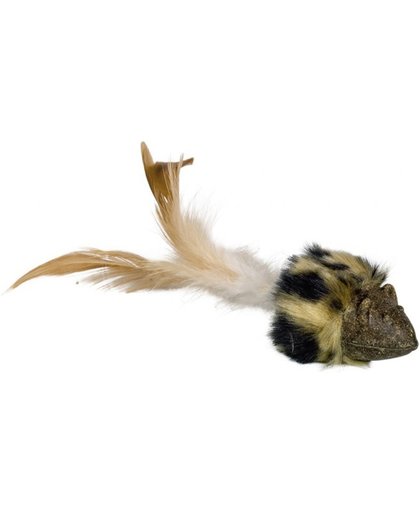 Nobby Muis met staart en veren - 20 cm