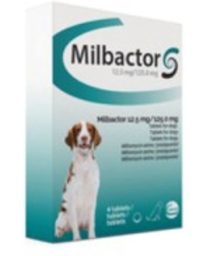 Milbactor voor grote honden - 4 tabletten