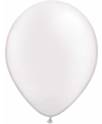 Qualatex ballonnen 100 stuks Pearl White