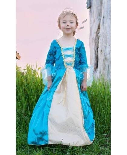 Great Pretenders - Koninginnenjurk Turquoise - (4-6 jaar)