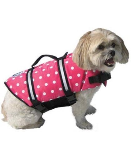 zwemvest Paws Aboard Pet Life Jacket, maat l kleur pink