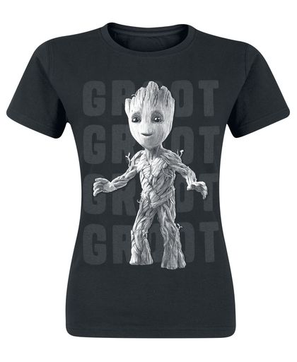 Guardians Of The Galaxy 2 - Groot Photo Girls shirt zwart