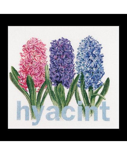 Thea Gouverneur Borduurpakket 434A Hyacint - Aida stof 100% katoen