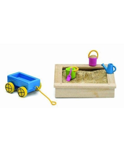 Lundby Poppenhuizen Smaland zandbak met buitenspeelgoed