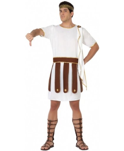 Wit Romeinen kostuum voor mannen - Verkleedkleding - Maat M/L