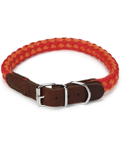 Beeztees Korda - Hondenhalsband - Rood/Oranje - 47-53 cm