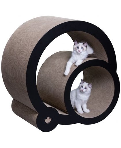 Canadiancat company krabpaal cats grove xxl zwart / wit 46,5x90x82 cm