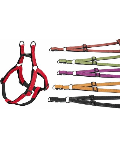 Nobby Tuig Classic Reflect - Hond - Tuig - Buikband: 40 tot 56 cm - Rood