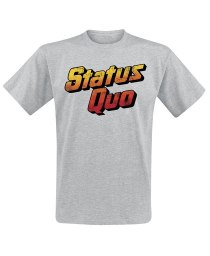 Status Quo Bula Sunset Logo T-shirt grijs gemêleerd
