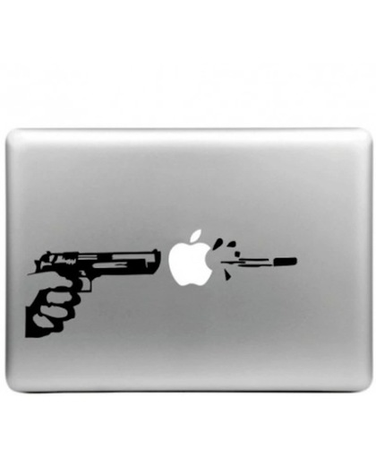 DrPhone MacBook Air / Pro / Pro Retina Skin Sticker Shoot The Apple Display, Grootte: Large