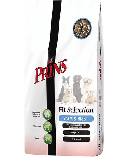 Prins Fit-Selection Zalm & Rijst Hondenvoer - 2 St à 2 kg