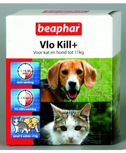 Beaphar Vlo Kill -  Kleine Hond/Kat - Tot 11 Kg