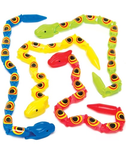 Speelgoed wiebel slangen  feestartikelen voor kinderen ideaal om cadeau te geven(5 stuks)