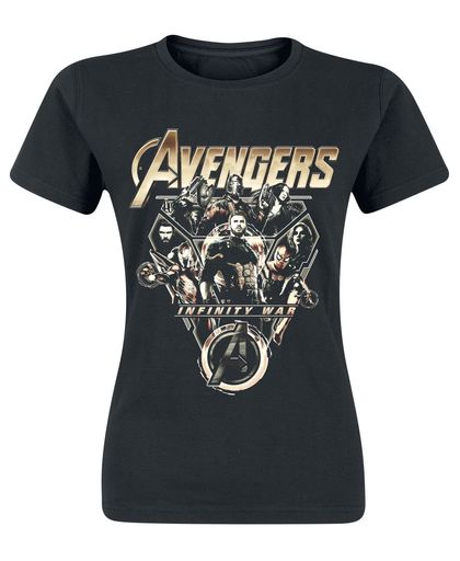 Avengers Infinity War - Avengers Team Girls shirt zwart