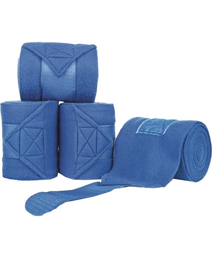 Polarfleece bandages in tas kobaltblauw 200 cm