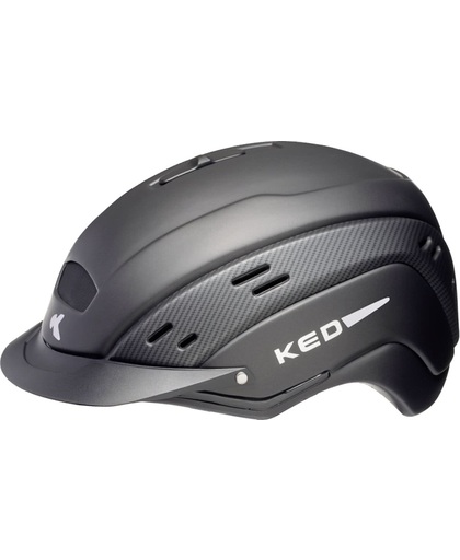 KED Cocon II L black matt carbon helm met hoofdomtrek: 58-62 cm
