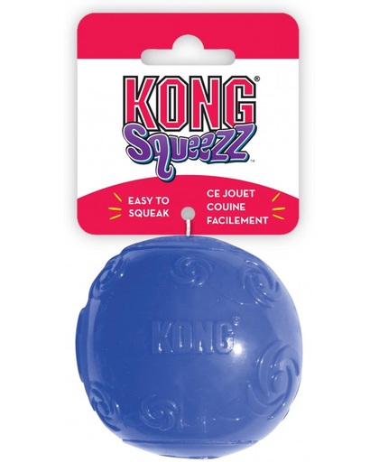 Kong Squeezz Ball Medium - Piepend Speelgoed - 6 cm - Rood/Blauw/Groen
