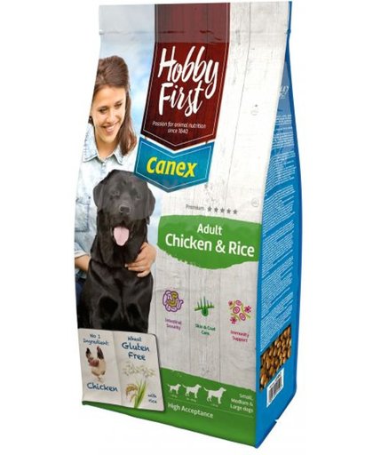Hobbyfirst canex adult chicken & rice hondenvoer 12 kg