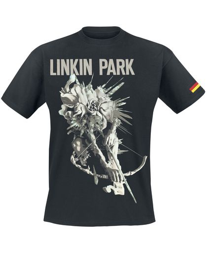 Linkin Park LIP Archer Tour Dated German Colors T-shirt zwart