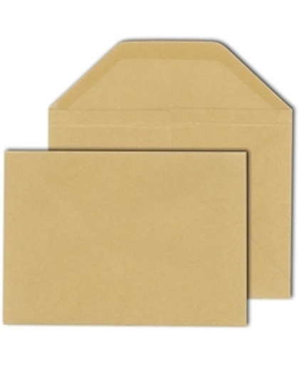 Mail mediaan envelop, DIN B6, 125 x 176 mm, bruin