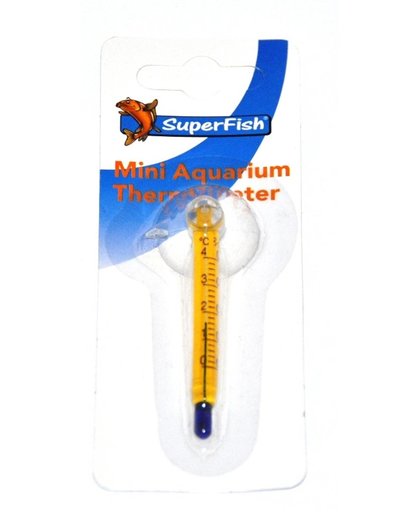 SuperFish Mini Aquarium Thermometer - Aquarium - Zuignap - Geel