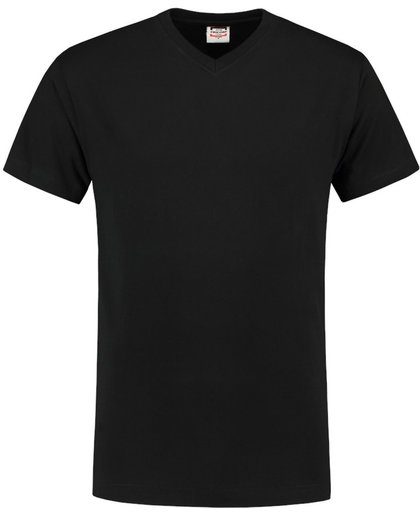 Tricorp T-shirt V-hals - Casual - 101007 - Zwart - maat 5XL