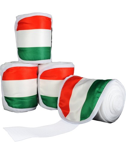 Polarfleecebandages -Flags- Set van 4 Vlag Hongarije 300 cm