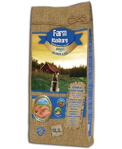 Farm nature salmon / rice hondenvoer 12,5 kg