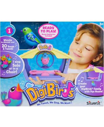 DigiBirds - DigiBird met Vogelhuis - Ruby