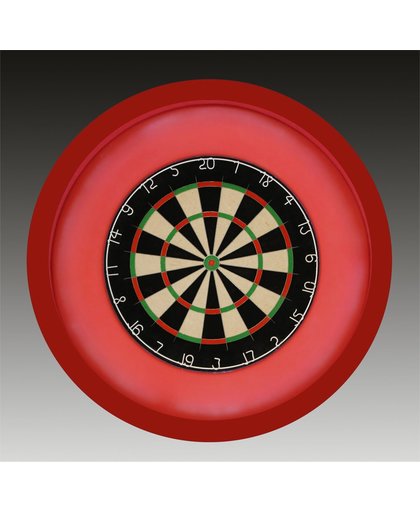 TCB XXL - Dartbord Verlichting Complete Combiset inclusief - dartbord - inclusief - dartboard surround - rood