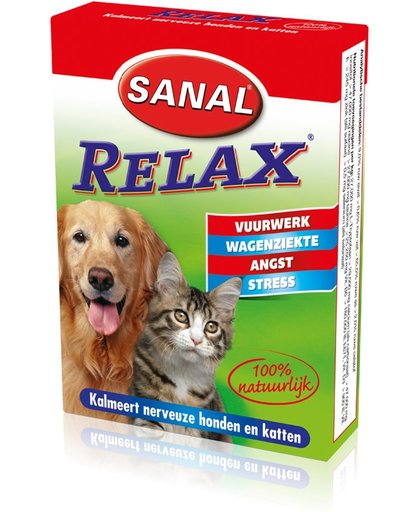 Sanal Relax Tablet - Antistressmiddel Kat/Hond - 15ST